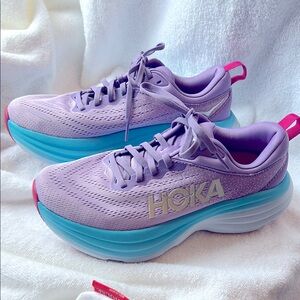 HOKA Women's Purple and Blue Running Shoes